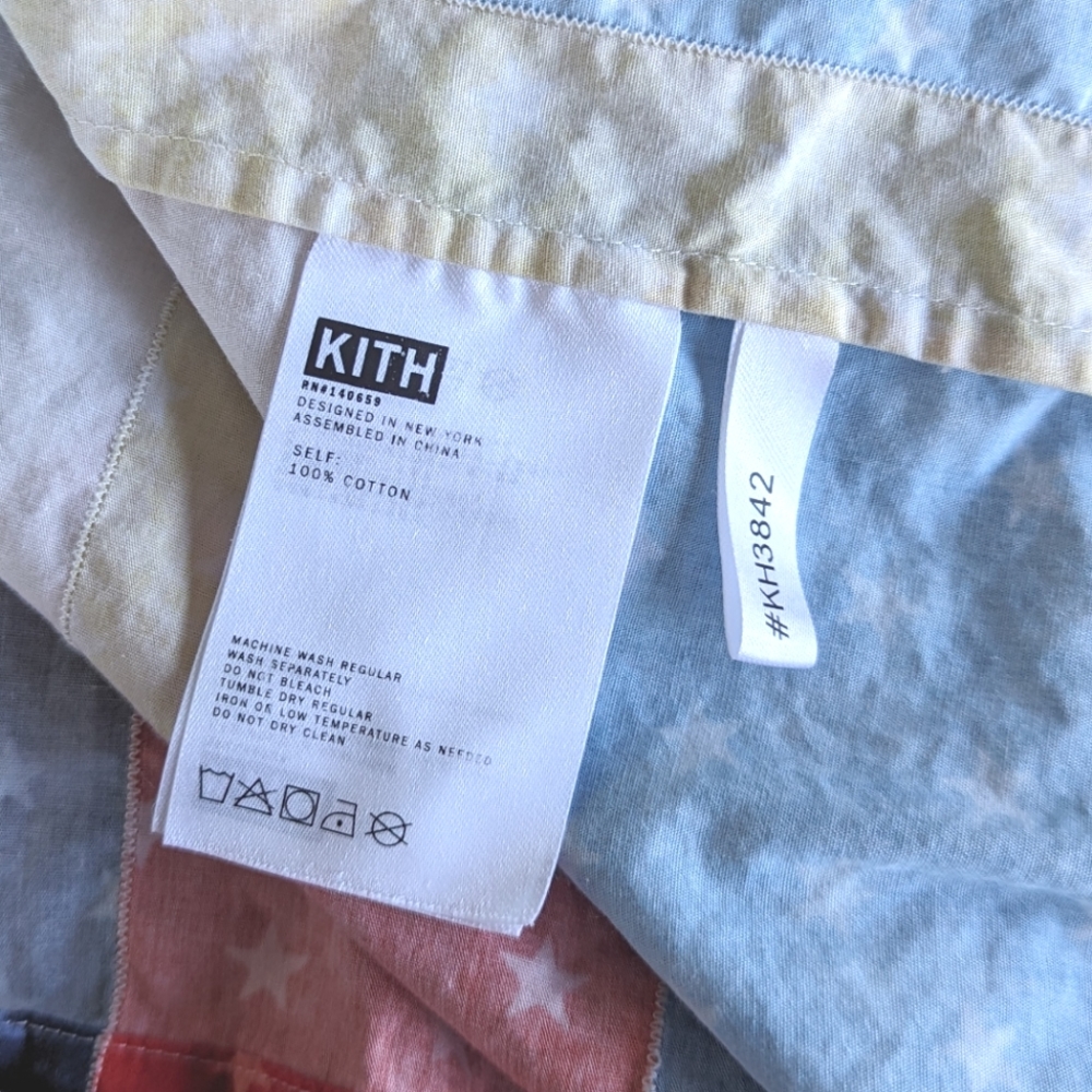 Kith Mixed Stars Patchwork Camp Collar Shirt - image 5